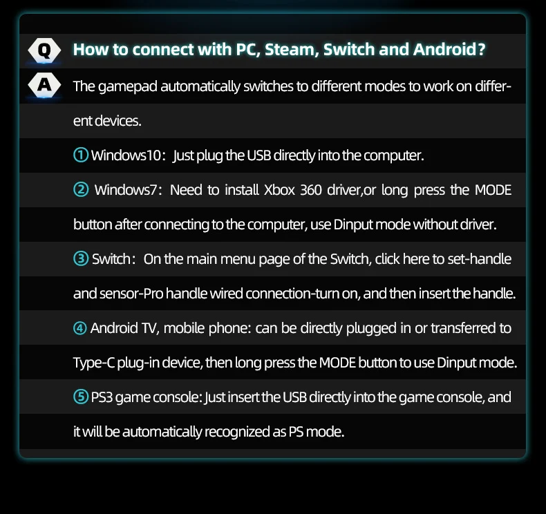 HG300 Wired Gamepad Controller - Image 8