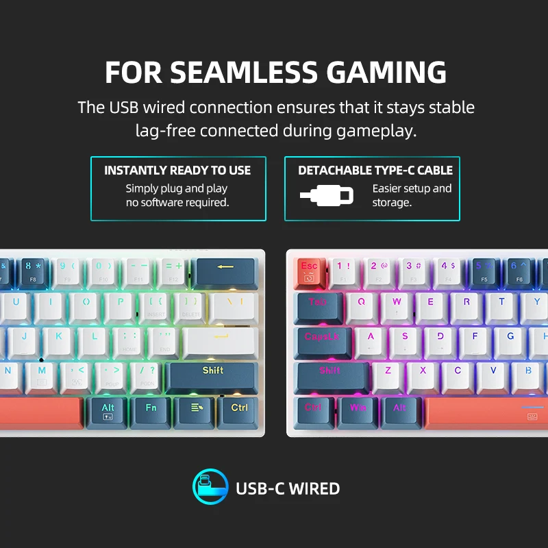 K500-B61 Wired Mechanical Keyboard - Image 6