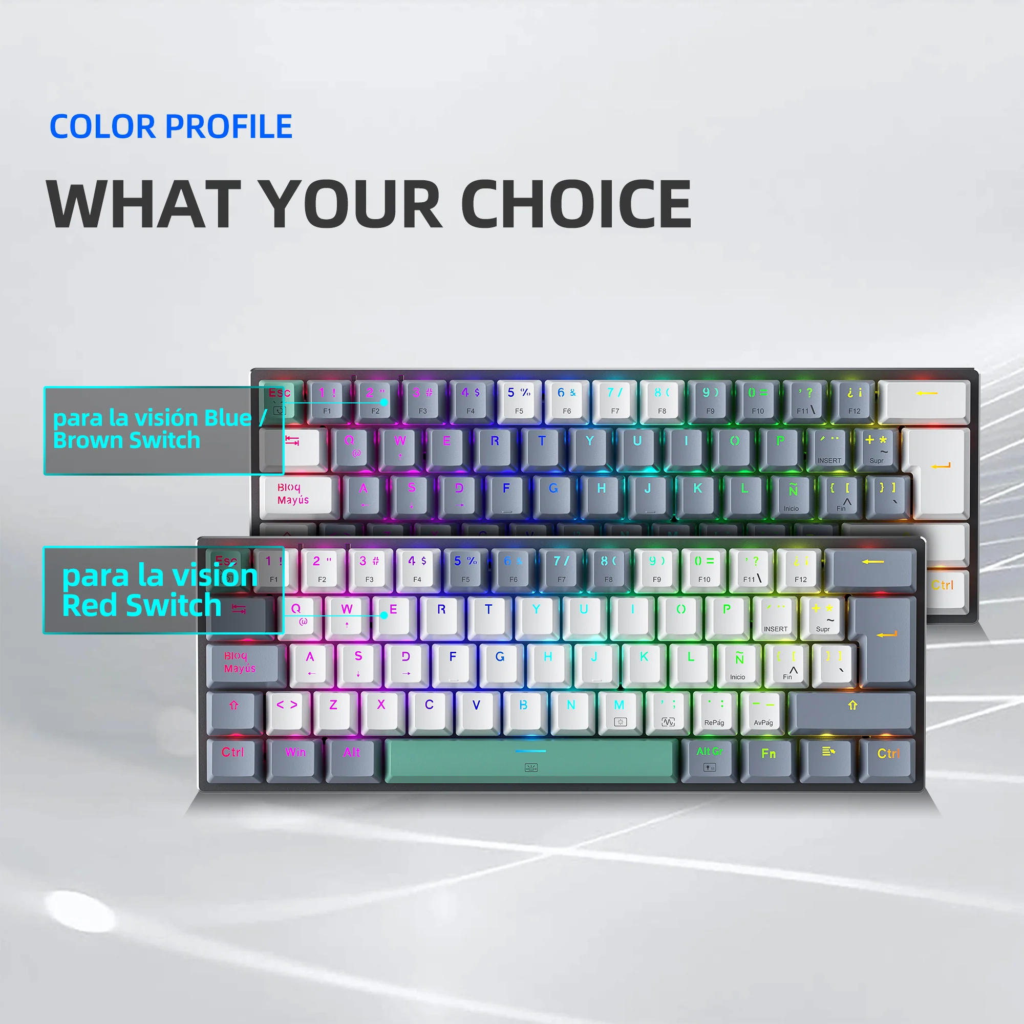 K500-B61 Wired Mechanical Keyboard - ISO Layout - Image 7