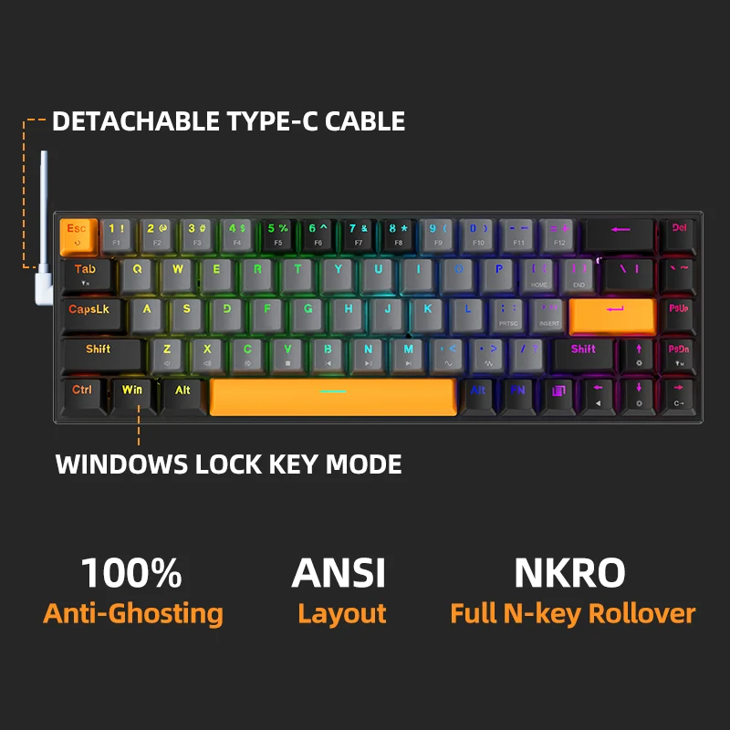 K500-B68 Mechanical Keyboard - Image 5