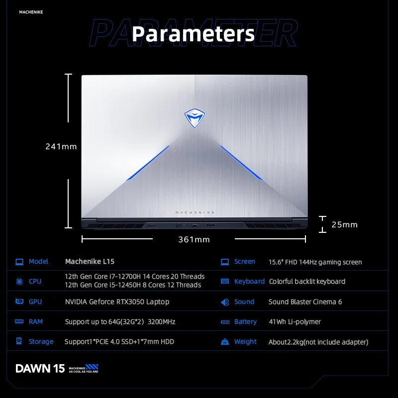 Machenike L15 Gen 12 Intel (15.6”) Gaming Laptop - Image 8