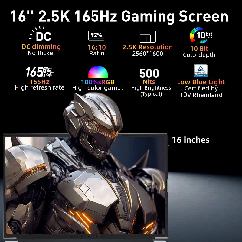 Machenike L16 Pro AMD Ryzen 7000 Series (16”) Laptop - Image 5