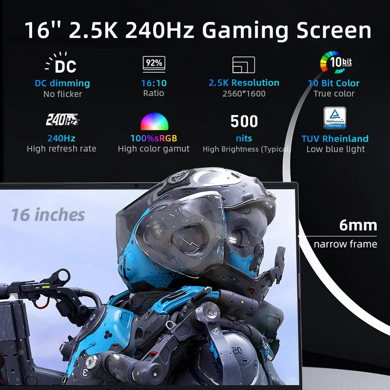 Machenike L16 Pro Gen 13 Intel (16”) Gaming Laptop - Image 5