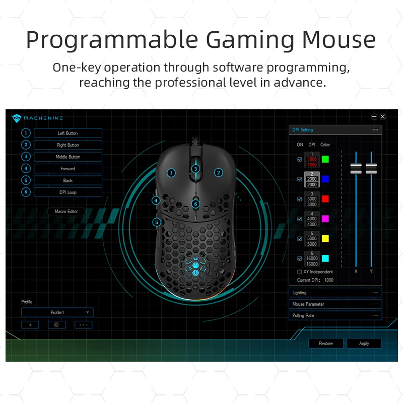 M6 Ultralight Gaming Mouse - Image 7